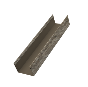 картинка Стойка жалюзи Milan,Tokyo 0,45 Print Elite Nordic Wood TwinColor (3м) Центр Кровли