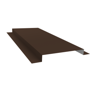 картинка Планка кожуха сегментного 150 0,5 Satin Matt RAL 8017 шоколад (1,5м) Центр Кровли