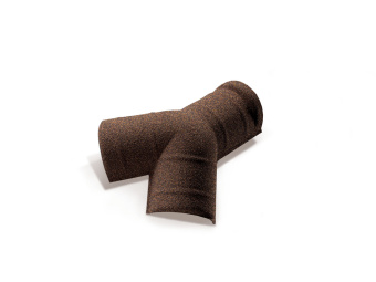 картинка Элемент Y-образный коньковый 15-30 для композитной черепицы Metrotile кофе Центр Кровли