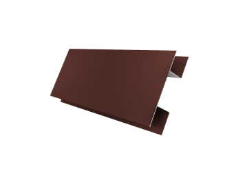 картинка Планка H-образная стыковочная сложная 0,45 PE с пленкой RAL 3009 оксидно-красный (3м) Центр Кровли