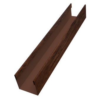 картинка Стойка жалюзи Milan Slim 0,45 Print-double Premium Cherry Wood Fresh (1,8м) Центр Кровли