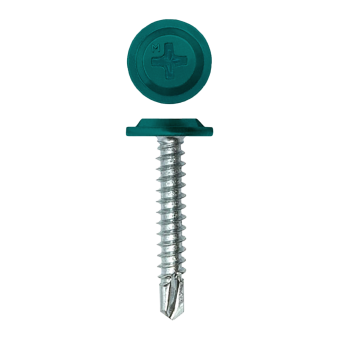 картинка Саморез ПШС Daxmer Pro 4,2х25 (500 шт) шлиц PH2 RAL 5021 Центр Кровли