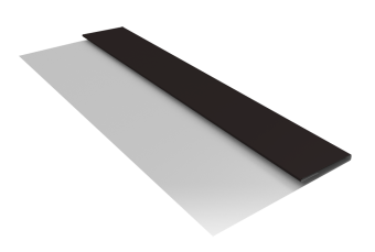картинка Планка стартовая БХ new 0,5 Satin с пленкой RAL 9005 черный (3м) Центр Кровли
