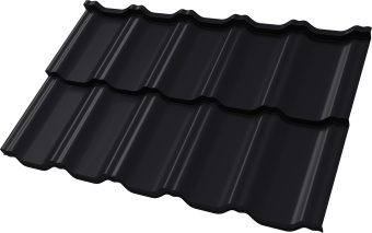 фото Профиль волновой "Квинта Уно" ("Kvinta Uno") 0,45 Drap СТ RAL 9005 черный Центр Кровли картинка Профиль волновой "Квинта Уно" ("Kvinta Uno") 0,45 Drap СТ RAL 9005 черный Центр Кровли