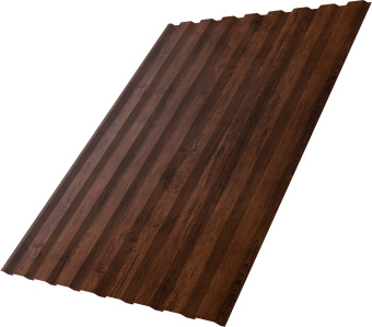 фото Профнастил С20A Grand Line 0,45 Принт Премиум Бразильская вишня Фреш TwinColor Центр Кровли картинка Профнастил С20A Grand Line 0,45 Принт Премиум Бразильская вишня Фреш TwinColor Центр Кровли