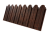 Профнастил C10B фигурный 0,45 Print-Double Premium Cherry Wood Dark F Центр Кровли