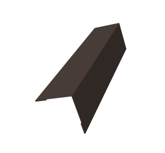 картинка Угол внешний 70х70 Grand Line 0,45 Drap ТХ двухсторонний RR 32 темно-коричневый (3м) Центр Кровли