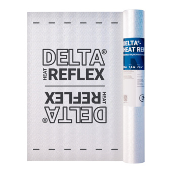 картинка Пленка пароизоляционная Delta-Heat Reflex с отражающим покрытием (75м2) Центр Кровли