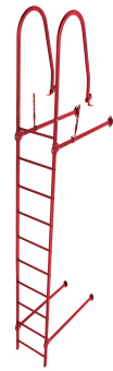 картинка Лестница стеновая Grand Line RAL 3003 2,76м Центр Кровли