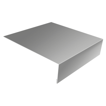 картинка Планка околооконная простая 200х50 0,45 Drap TX RAL 7047 телегрей 4 (3м) Центр Кровли