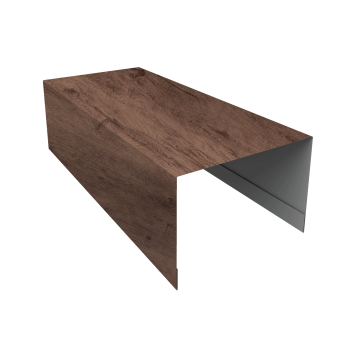 фото Крышка для забора из сайдинга ЭкоБрус 0,45 Print Premium Almond Wood Fresh (3м) Центр Кровли картинка Крышка для забора из сайдинга ЭкоБрус 0,45 Print Premium Almond Wood Fresh (3м) Центр Кровли