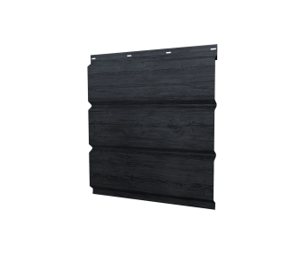 картинка Софит металлический без перфорации 0,45 Print Premium с пленкой Grey Wood TwinColor Центр Кровли