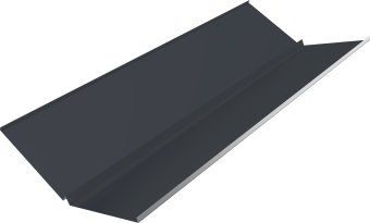 фото Планка ендовы нижней с компенсатором Grand Line 0,5 PE с пленкой RAL 7024 мокрый асфальт (3м) Центр Кровли картинка Планка ендовы нижней с компенсатором Grand Line 0,5 PE с пленкой RAL 7024 мокрый асфальт (3м) Центр Кровли