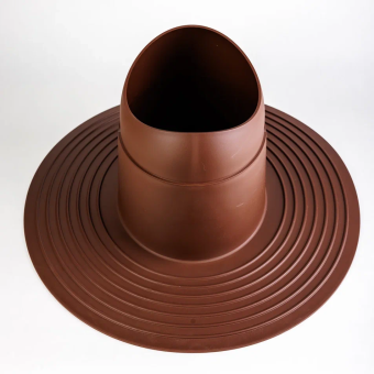 фото Элемент проходной Krovent Base-VT Flat высокий 125-150 коричневый Центр Кровли картинка Элемент проходной Krovent Base-VT Flat высокий 125-150 коричневый Центр Кровли