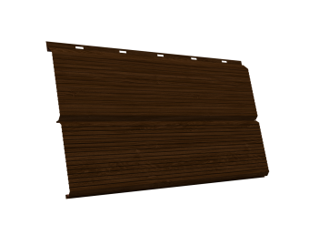 картинка ЭкоБрус 0,345 Gofr 0,45 Print Elite Choco Wood TwinColor Центр Кровли