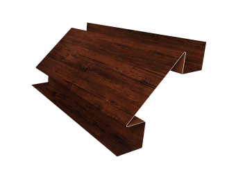 картинка Планка угла внутреннего сложного Экобрус Grand Line 0,45 Print Elite Cherry Wood TwinColor (3м) Центр Кровли