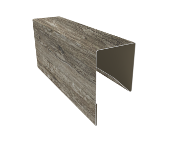 картинка Планка П-образная заборная 17 0,45 Print Elite Nordic Wood TwinColor (3м) Центр Кровли