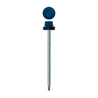 картинка Саморез кровельный Daxmer 4,8х70 (100шт) сверло №1 RAL 5005 Центр Кровли