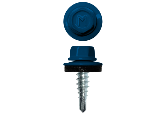 картинка Саморез по металлу Daxmer 4,8х19 RAL 5005 (250) сверло №2 Центр Кровли
