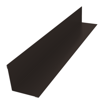 картинка Угол внутренний 70х70 Grand Line 0,45 Drap ТХ двухсторонний RR 32 темно-коричневый (2м) Центр Кровли