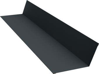 картинка Планка примыкания 90х140 Grand Line 0,5 Сатин матовый RAL 7016 антрацитово-серый (3м) Центр Кровли