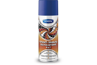 картинка Грунт-эмаль по ржавчине VIXEN 4в1 сигнальный синий (RAL 5005) аэрозоль 520мл (VX-515005) Центр Кровли
