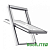 Окно мансардное RoofLITE+ APY B1500 114х118 (двухкамерное, ручка снизу) Центр Кровли