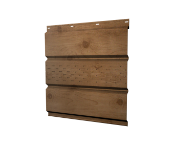 картинка Софит металлический центральная перфорация 0,45 Print Premium с пленкой Pine Wood Fresh Центр Кровли