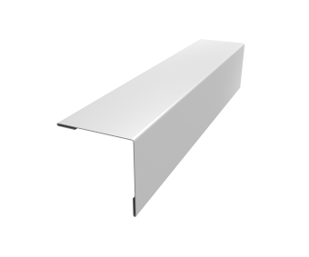 картинка Планка завершающая 50х50 жалюзи Milan 0,45 PE-Double RAL 9003 сигнальный белый (2,5м) Центр Кровли