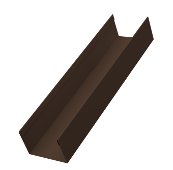 картинка Стойка жалюзи Milan,Tokyo 0,45 PE-Double RAL 8017 шоколад (2,5м) Центр Кровли