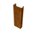 Полустолб для С21 0,45 Print Elite с пленкой Golden Wood TwinColor (L1,5) Центр Кровли