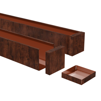 картинка Заглушка 50х50 Cherry Wood AL 0,4 Центр Кровли