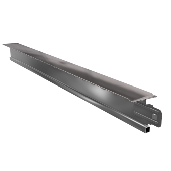 картинка Т-профиль 24х26х600 Премиум серебристый металлик Центр Кровли