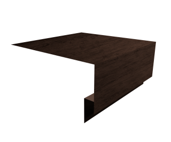 картинка Планка околооконная сложная Экобрус Grand Line 250х75х25 0,45 Print Premium Antique Wood TwinColor (3м) Центр Кровли