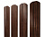 Штакетник Twin фигурный 0,45 Print Elite Cherry Wood TwinColor Центр Кровли