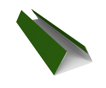 картинка Планка стыковочная составная нижняя 0,45 PE с пленкой RAL 6002 лиственно-зеленый (3м) Центр Кровли