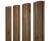 Штакетник Полукруглый Slim с прямым резом 0,45 Print Premium Pine Wood Fresh Центр Кровли
