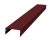 Крышка 45х20 жалюзи Texas 0,5 PE lite RAL 3005 красное вино (3м) Центр Кровли