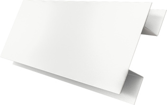 картинка Планка H-образная Экобрус Grand Line 0,45 Drap ТХ RAL 9003 сигнальный белый (2м) Центр Кровли