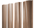 Штакетник Круглый с прямым резом 0,45 Print Elite Honey Wood TwinColor Центр Кровли