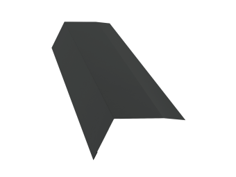 картинка Планка карнизная 100х65 Grand Line 0,5 Drap ТХ RAL 7016 антрацитово-серый (3м) Центр Кровли