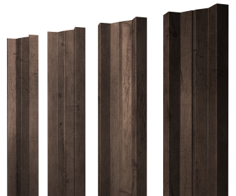 картинка Штакетник М-образный А с прямым резом 0,45 Print Premium Almond Wood Fresh Центр Кровли