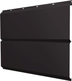 картинка ЭкоБрус новый Grand Line 0,5 GreenCoat Pural БТ матовый с пленкой RR 32 темно-коричневый (RAL 8019 серо-коричневый) Центр Кровли