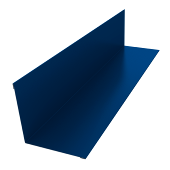 картинка Угол внутренний 110х110 0,45 PE с пленкой RAL 5005 сигнальный синий (2м) Центр Кровли