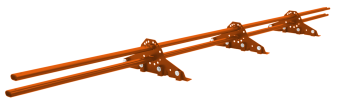 картинка Снегозадержатель для фальцевой кровли Grand Line RAL 2004 3м Центр Кровли