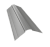 Планка конька фигурного 100x100 0,45 PE с пленкой RAL 9006 бело-алюминиевый (2м) Центр Кровли