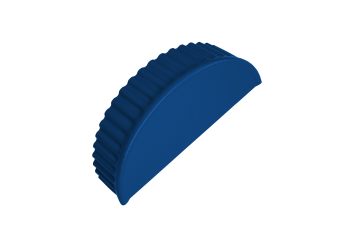 картинка Заглушка малая торцевая 0,45 PE RAL 5005 сигнальный синий Центр Кровли