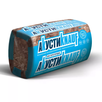 картинка Звукоизоляция Akusti Кnauf 50х610х1230 (12м2; 0,6м3) Центр Кровли