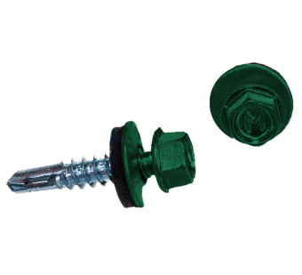 картинка Саморез по металлу Daxmer 5,5х25 (250шт) сверло №3 RAL 6029 Центр Кровли