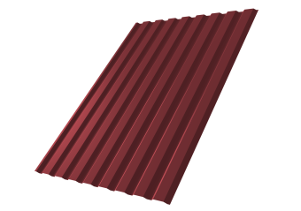 картинка Профнастил С20A 0,5 Satin Matt TX RAL 3005 красное вино Центр Кровли